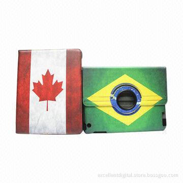 National flag leather case for Samsung table P3100, factory manufacturer with competitive price